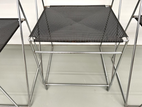 Série de 6 chaises Nuova X-Line, 1977, vue 20