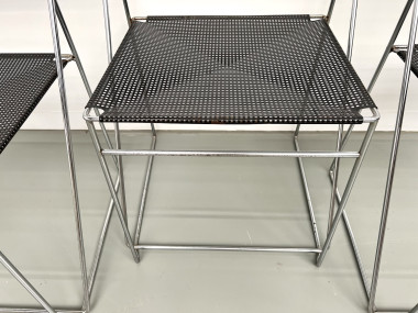 Série de 6 chaises Nuova X-Line, 1977, vue 20
