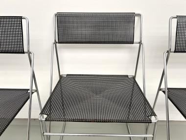Série de 6 chaises Nuova X-Line, 1977, vue 21