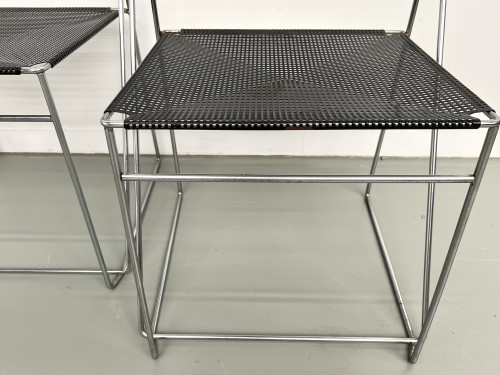 Série de 6 chaises Nuova X-Line, 1977, vue 22