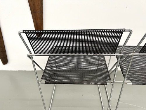 Série de 6 chaises Nuova X-Line, 1977, vue 28