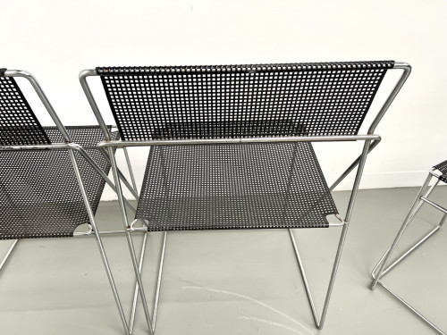 Série de 6 chaises Nuova X-Line, 1977, vue 29