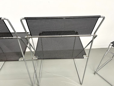 Série de 6 chaises Nuova X-Line, 1977, vue 29