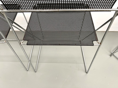 Série de 6 chaises Nuova X-Line, 1977, vue 30
