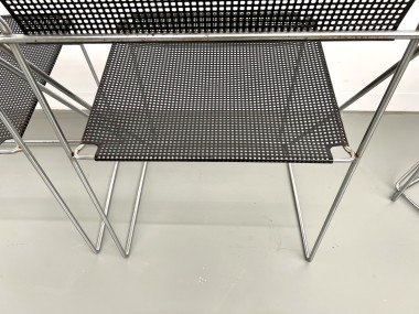 Série de 6 chaises Nuova X-Line, 1977, vue 30