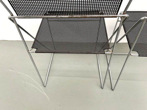 Série de 6 chaises Nuova X-Line, 1977, vue 31