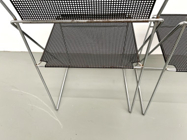 Série de 6 chaises Nuova X-Line, 1977, vue 31