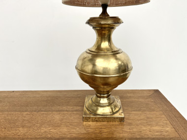Lampe de table vintage en laiton, vue 3
