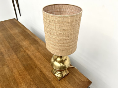 Lampe de table vintage en laiton, vue 5