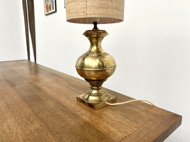 Lampe de table vintage en laiton, vue 7