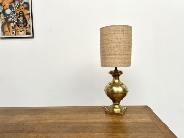 Lampe de table vintage en laiton, vue 10
