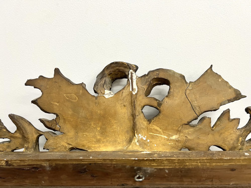 Grand miroir fronton ancien à parecloses, vue 24
