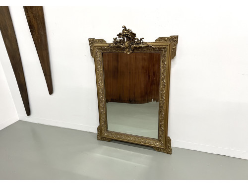 Miroir au mercure "rocaille" Napoléon III, vue 1