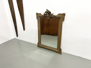 Miroir au mercure "rocaille" Napoléon III, vue 2