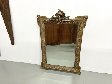 Miroir au mercure "rocaille" Napoléon III, vue 4