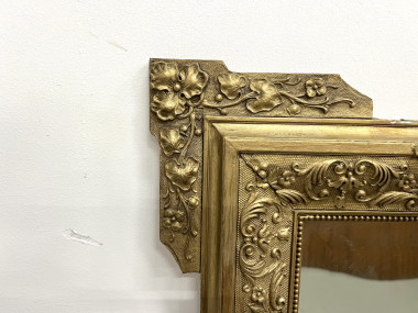 Miroir au mercure "rocaille" Napoléon III, vue 8