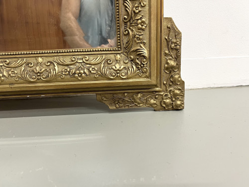 Miroir au mercure "rocaille" Napoléon III, vue 10