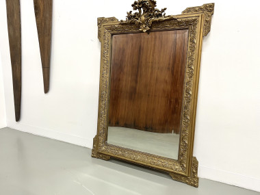 Miroir au mercure "rocaille" Napoléon III, vue 13