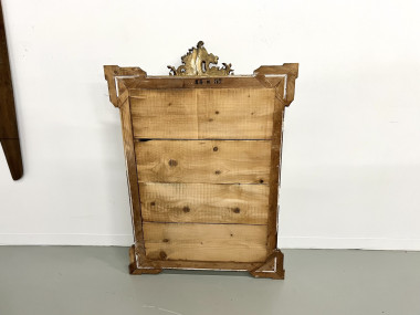 Miroir au mercure "rocaille" Napoléon III, vue 14