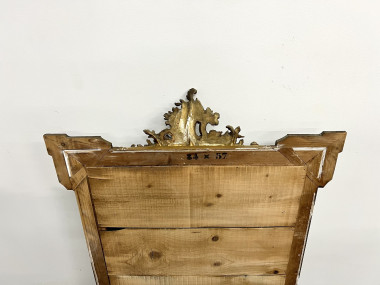 Miroir au mercure "rocaille" Napoléon III, vue 15