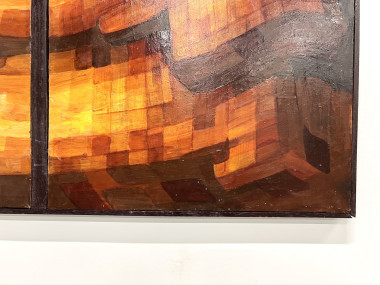 Diptyque moderniste, huile sur toile, vue 5
