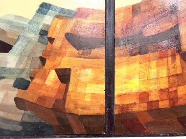 Diptyque moderniste, huile sur toile, vue 8