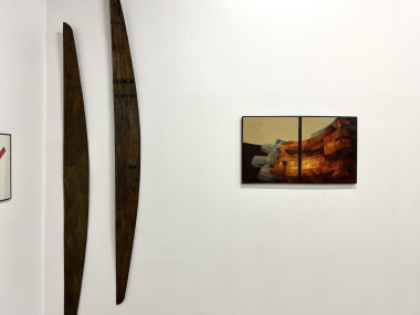Diptyque moderniste, huile sur toile, vue 13