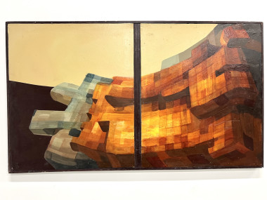 Diptyque moderniste, huile sur toile, vue 15