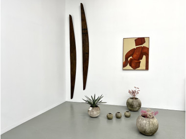Peinture "Corps totem en torsion", vue 1