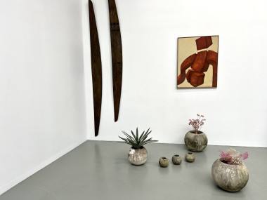 Peinture "Corps totem en torsion", vue 2