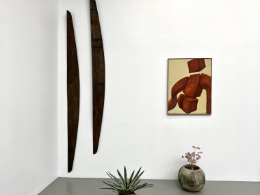 Peinture "Corps totem en torsion", vue 3