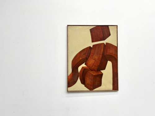 Peinture "Corps totem en torsion", vue 4