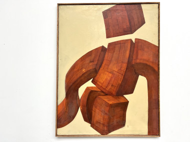 Peinture "Corps totem en torsion", vue 5