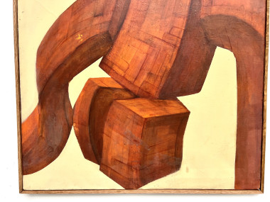 Peinture "Corps totem en torsion", vue 6
