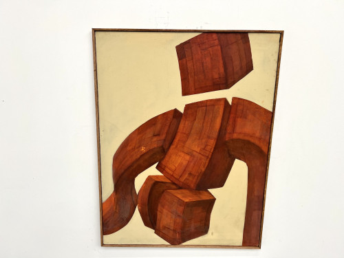Peinture "Corps totem en torsion", vue 14