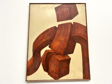 Peinture "Corps totem en torsion", vue 15