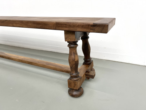 Banc à piétement balustre, circa 1950, vue 5