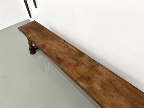 Banc à piétement balustre, circa 1950, vue 8