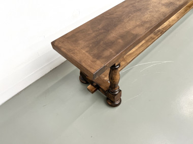 Banc à piétement balustre, circa 1950, vue 9
