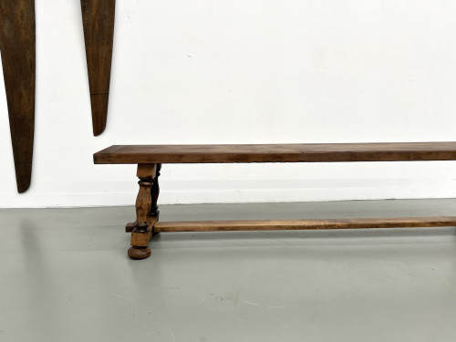 Banc à piétement balustre, circa 1950, vue 10