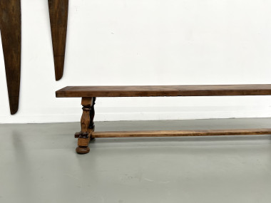 Banc à piétement balustre, circa 1950, vue 10