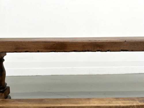 Banc à piétement balustre, circa 1950, vue 11