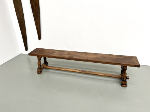Banc à piétement balustre, circa 1950, vue 12