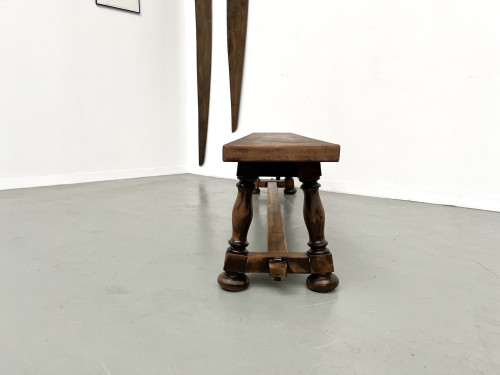 Banc à piétement balustre, circa 1950, vue 16