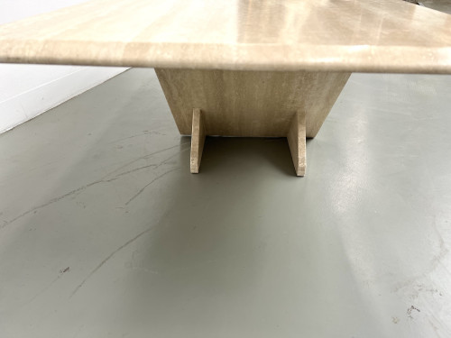 Table basse en travertin, Italie 1970, vue 16