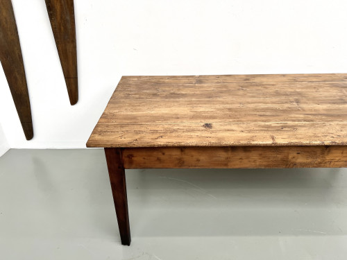 Table de ferme en pin des années 50, vue 4
