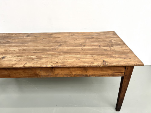 Table de ferme en pin des années 50, vue 6