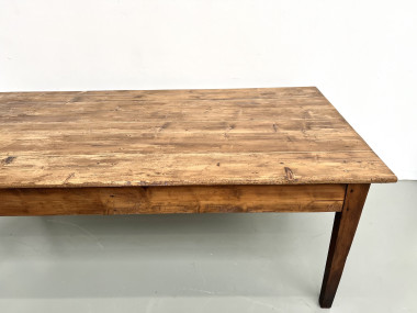 Table de ferme en pin des années 50, vue 6