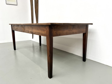 Table de ferme en pin des années 50, vue 7