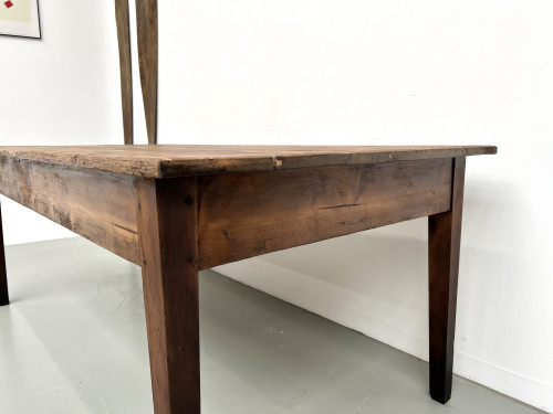 Table de ferme en pin des années 50, vue 8